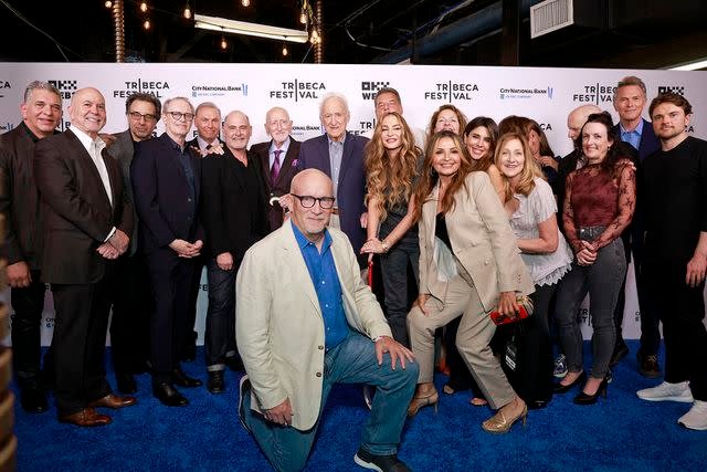 <p>Jason Mendez/Getty</p> Terrence Winter, Steve Buscemi, Al Sapienza, Matthew Weiner, Dominic Chianese, Alex Gibney, Jerry Adler, Drea de Matteo, Steve Schirripa, Kathrine Narducci, Jamie Lynn Sigler, Edie Falco, Michele DeCesare, David Chase, Tim Daly, and Robert Iler