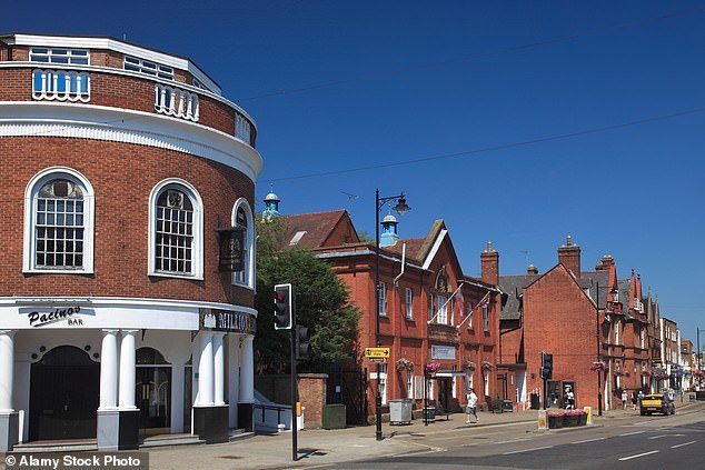 The town centre in Newmarket, which is known for its racing history