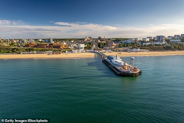 The pier and seafront at Bournemouth