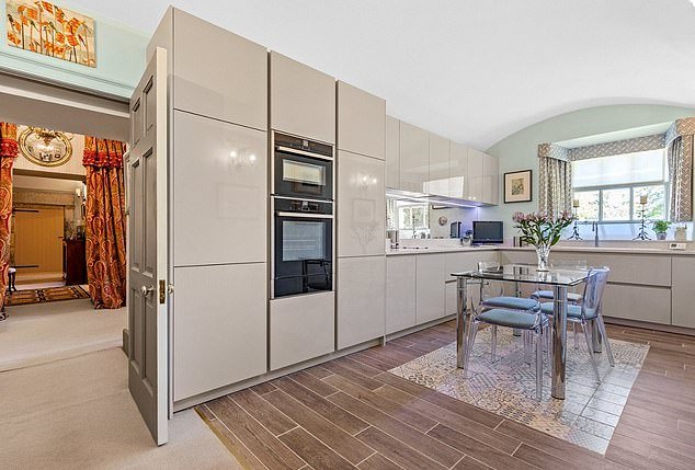 Barrel ceilings are a feature of this flat in Belford Hall