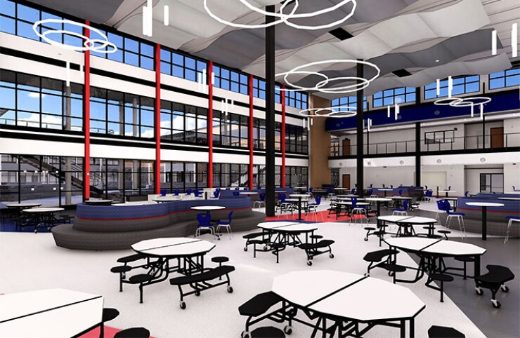 Cafeteria planned for the 7th through 12th grade facility in Warren County, Kentucky