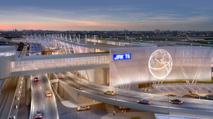 Rendering of Terminal 6 at New York's JFK airport