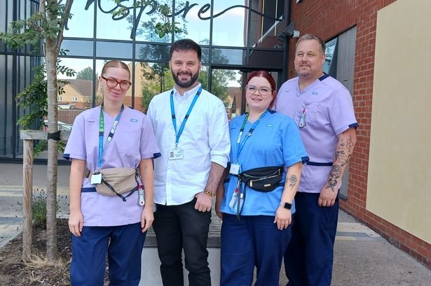 Inspire staff set to take part in the sky dive.