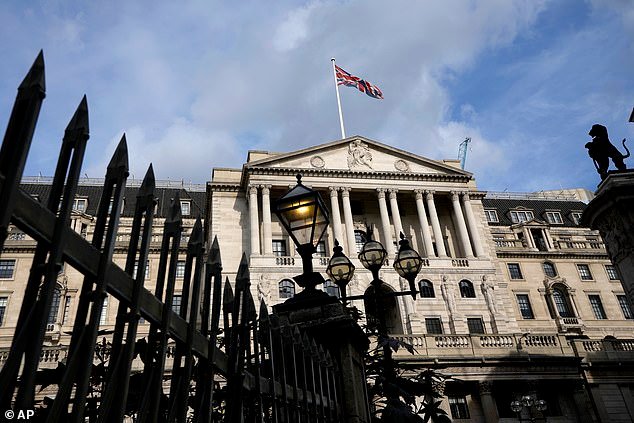 On hold: Traders are betting that the Bank of England (pictured) will keep interest rates on hold for the rest of the year