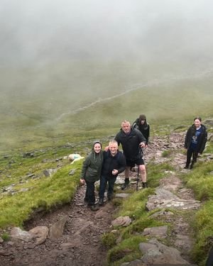 Jerome, Tommy and the children took on Carrauntoohil which is Ireland’s highest mountain (1039 metres)