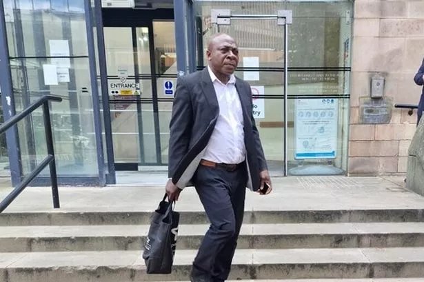 Godfrey Egbendip, 59, of Bestwood, outside Nottingham Crown Court during his fraud trial