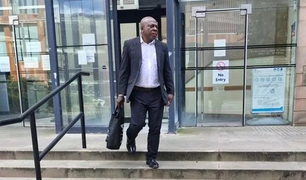 Godfrey Egbendip, 59, of Bestwood, outside Nottingham Crown Court during his fraud trial