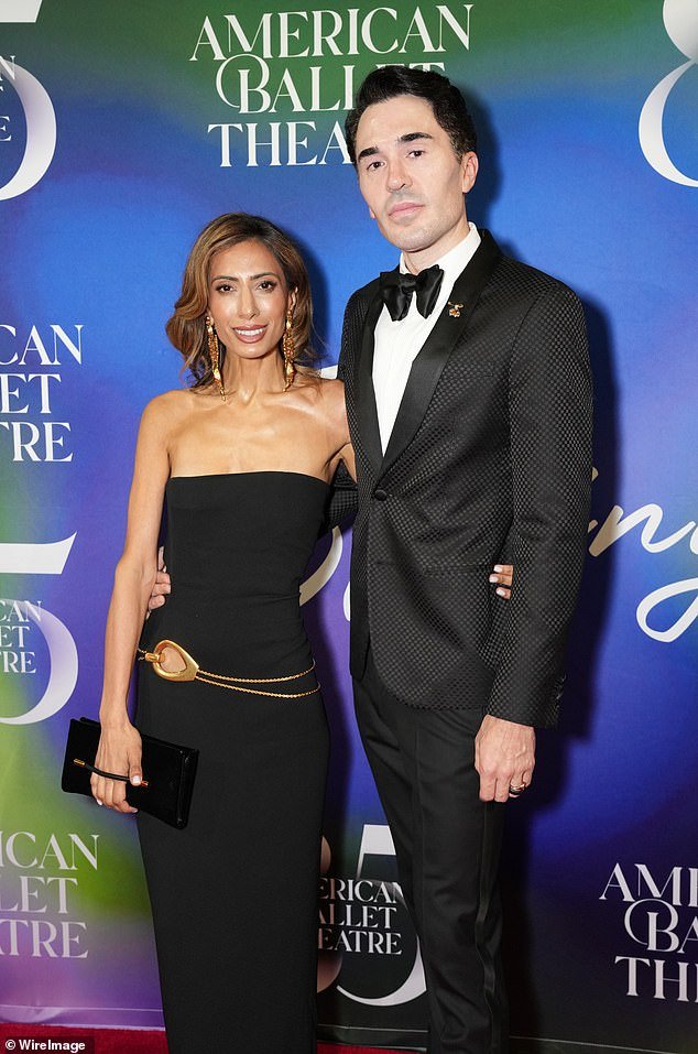 Pietras (right) was seen with a friend, Tina Raja (left) at the American Ballet Theatre Spring Gala just before he died