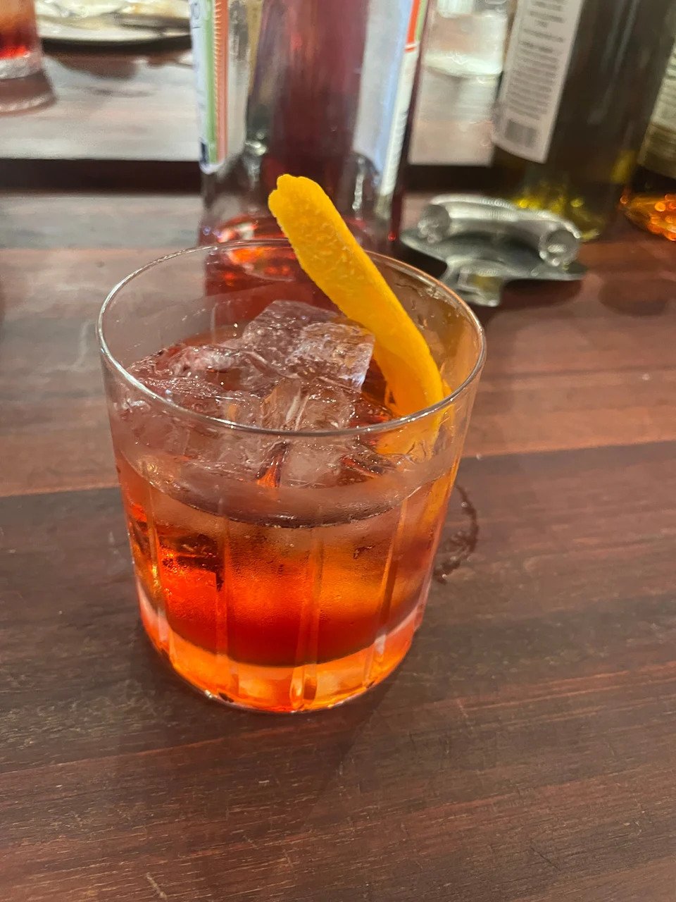 The Negroni Sbagliato at the Hotel Bardo cooking class.