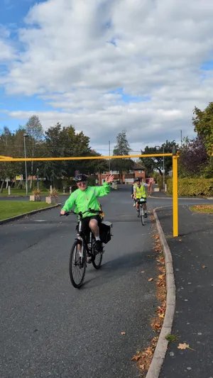 Bernie Bentick, Deputy Mayor and Portfolio Holder for Health at Shropshire Council, was one of the cyclists that participating in the charity cycling event.