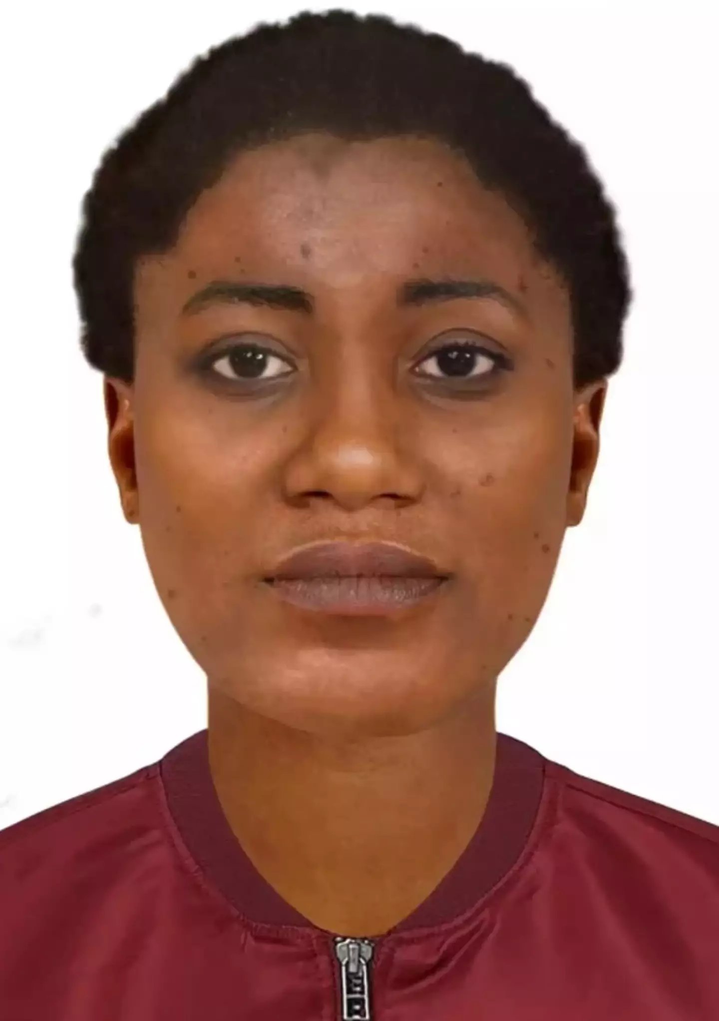 A mock up of the woman's face was produced in the hopes that someone might recognise her (Hew Morrison)