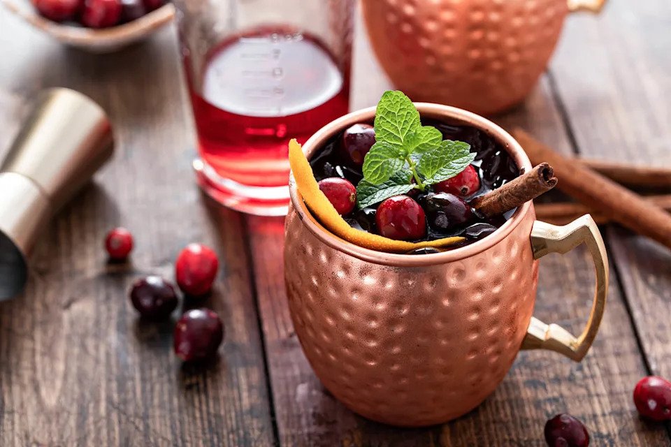 Virgin Cranberry Mocktail Mule