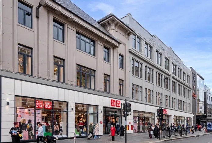 An image of the Uniqlo store on Glasgow's Argyle Street.