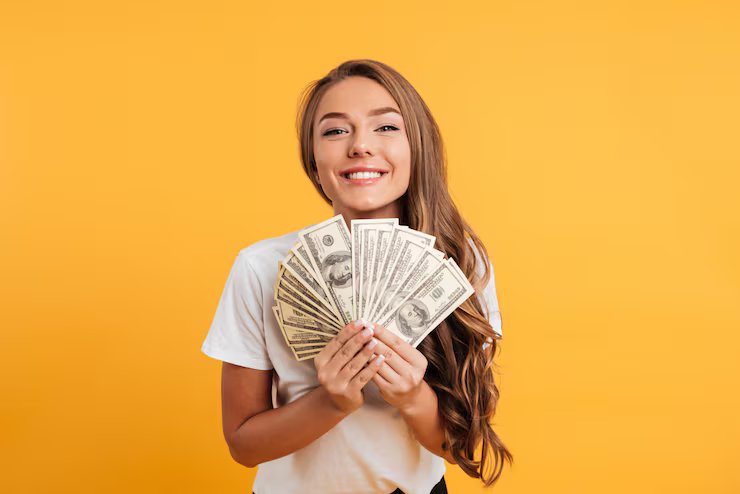 Woman with money Images - Free Download on Freepik