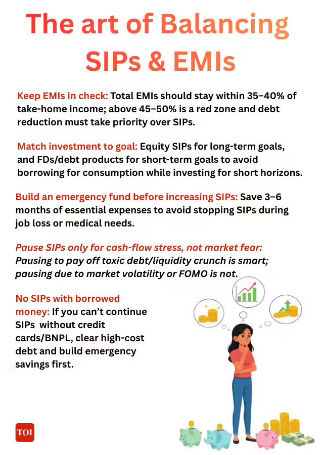 Balancing SIPs and EMIs