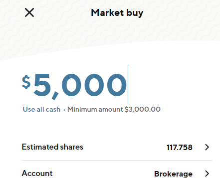 SoFi Invest's order placement