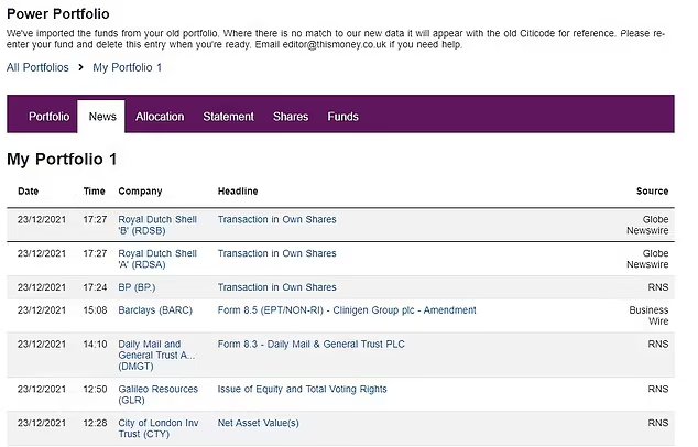 News: The official announcements for shares you're interested or invested in - all in one place