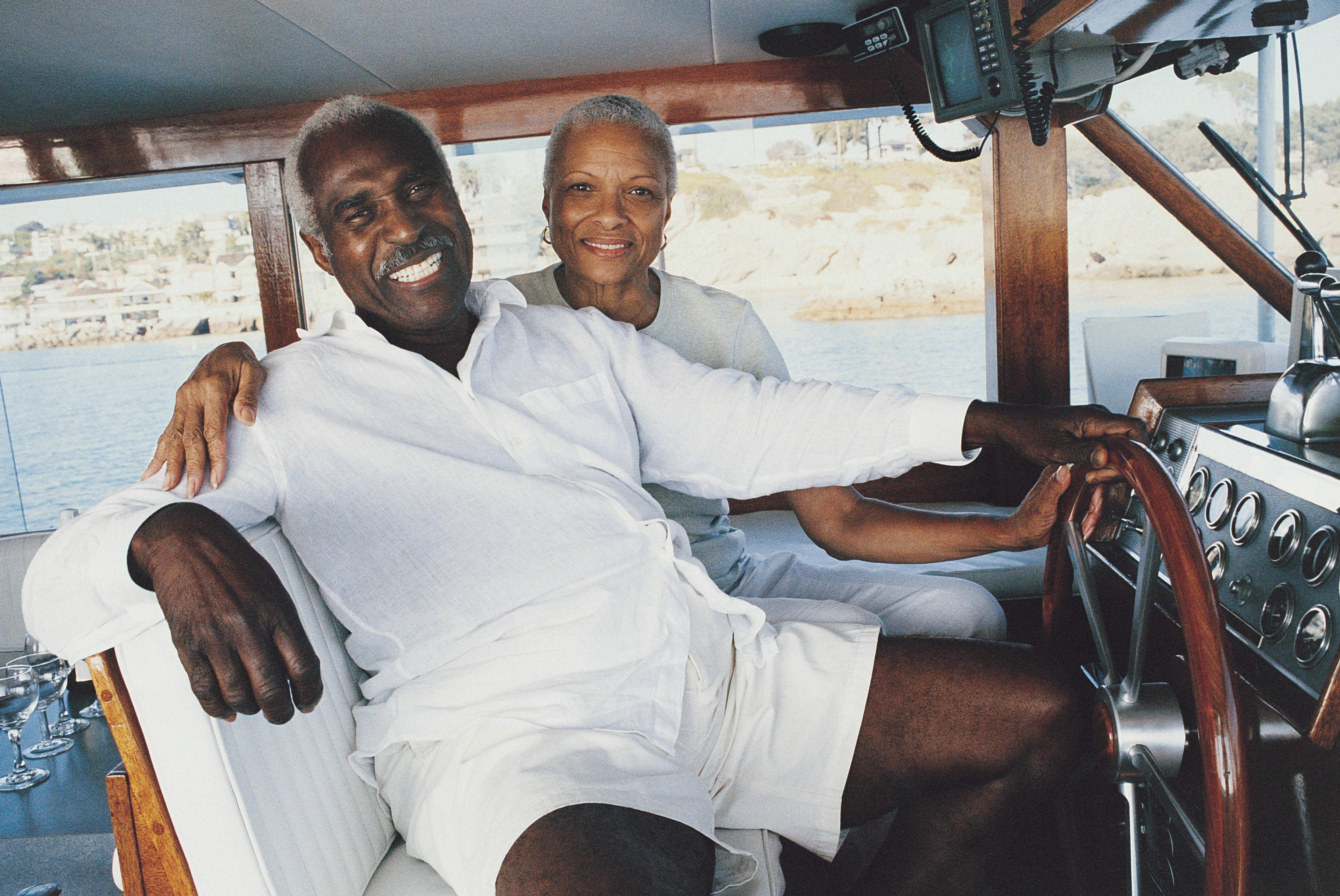 Two people enjoying their retirement.