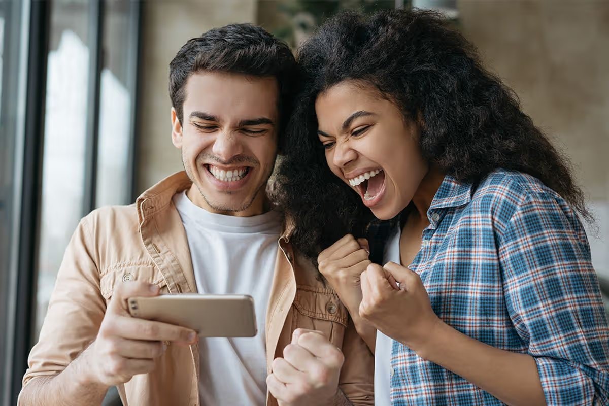 A couple check their finances