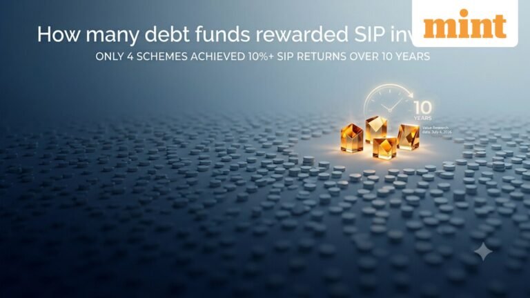 Debt mutual funds: Only 4 schemes delivered over 10% SIP returns in 10 years