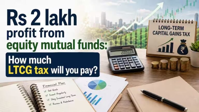 Rs 2 lakh Profit From Equity Mutual Funds: How much LTCG tax will you pay after the Rs 1.25 lakh exemption? Calculations inside