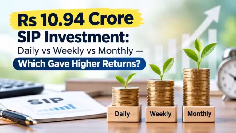 Rs 10.94 Crore SIP Investment: Daily vs Weekly vs Monthly—Which gave higher returns?