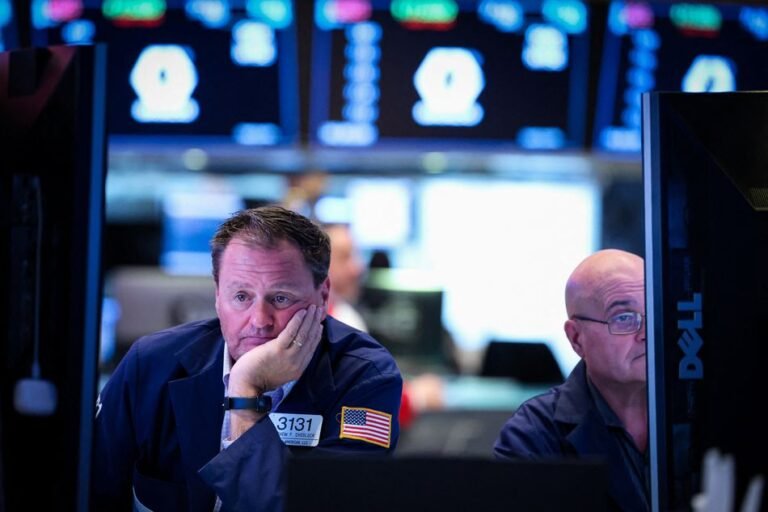 Stocks wobble as bonds slump to monthly loss