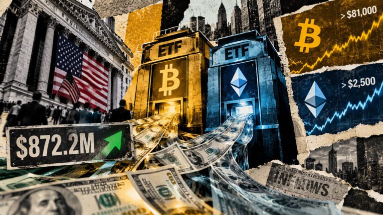Wall Street just poured nearly $900 million into Bitcoin and Ethereum ETFs